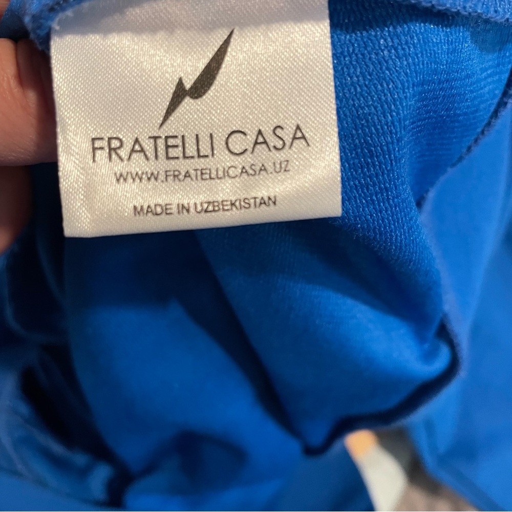 FRATELLI CASA UZBEKISTAN Football Jersey Men’s SZ XL pool blue - Picture 5 of 8